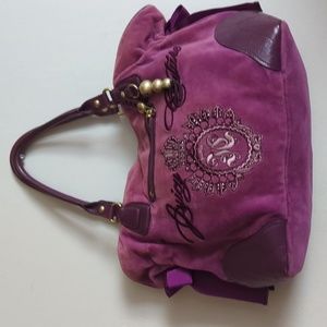 Vintage Juicy Couture Velour Purple Splendor Tote